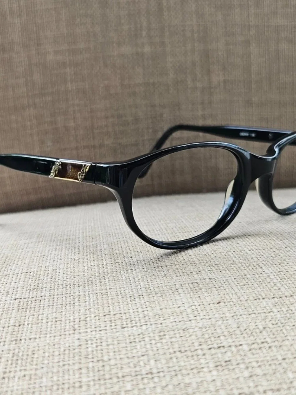 Vintage Laura Ashley Women Eyeglasses Frame EBONY Black Eyewear Glasses Frame